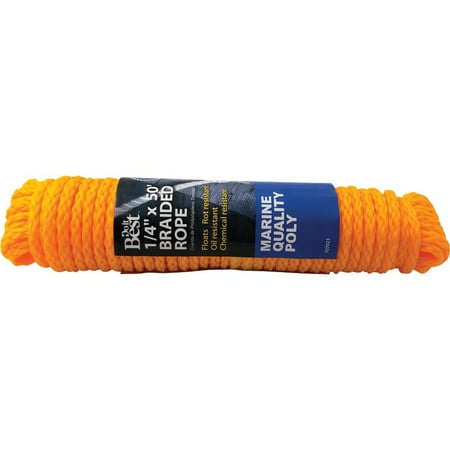 Do it Best 1-4 In. x 50 Ft. Yellow Braided Polypropylene Packaged Rope 707023 707023 707023
Do it Best 1-4 In. x 50 Ft. Yellow Braided Polypropylene Packaged Rope 707023 707023 707023