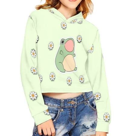 Renewold 13-14 Years Teen Girls Crop Tops Hoodies Big Mouth Frog Graphic Sweatshirts Long Sleeve Pullover Clothes Warm Soft Short Blouse Casual Indoor Weekend Jacket
Renewold 13-14 Years Teen Girls Crop Tops Hoodies Big Mouth Frog Graphic Sweatshirts Long Sleeve Pullover Clothes Warm Soft Short Blouse Casual Indoor Weekend Jacket