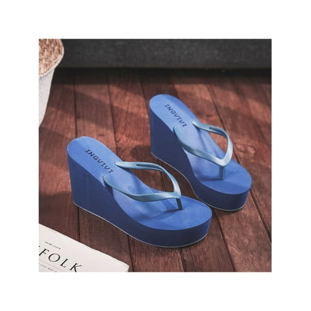 Avamo Womens Flip Flops High Wedge Heel Platform T-strap Open Toe Thong Beach Slides Sandals
Avamo Womens Flip Flops High Wedge Heel Platform T-strap Open Toe Thong Beach Slides Sandals