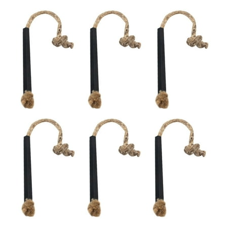 6pcs Hemp Rope Wick Portable Fire Starter Practical Outdoor Hiking Lighter