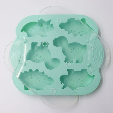 Silicone 6 Dinosaur Rice Cake Stencils DIY Animal Rice Cake Tray Baking Stencil