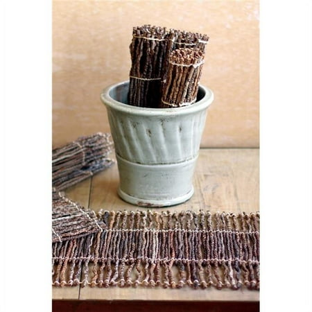 Kalalou PH1000 13 x 19 in. Coco Twig Placemat - Case of 6