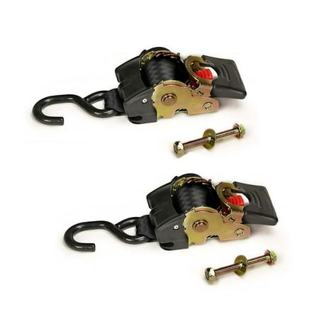 2 Quick n Easy AutoRetract Strap Cargo Tie Downs | Retractable 2 x 43 Bolt-on Ratchet Straps w/S Hook for Trailers & Pickups
2 Quick n Easy AutoRetract Strap Cargo Tie Downs | Retractable 2 x 43 Bolt-on Ratchet Straps w/S Hook for Trailers & Pickups
