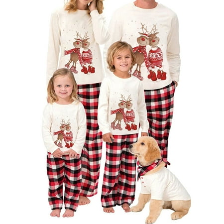 Calsunbaby Christmas Family Matching Pajamas Set Cartoon Elk Plaid Tops Pants Outfits Sleepwear Dog L
Calsunbaby Christmas Family Matching Pajamas Set Cartoon Elk Plaid Tops Pants Outfits Sleepwear Dog L