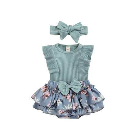 aturustex Toddler Baby Girl Sleeveless Ruffle Bodysuit Floral Pattern Elastic High Waist Shorts Skirt Bowknot Headband 3pcs Summer Outfit Set
aturustex Toddler Baby Girl Sleeveless Ruffle Bodysuit Floral Pattern Elastic High Waist Shorts Skirt Bowknot Headband 3pcs Summer Outfit Set