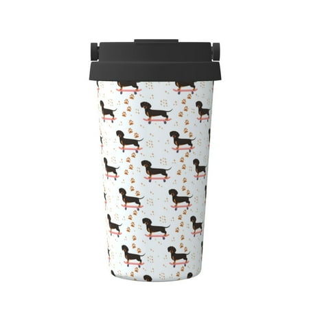 Cauagu Dachshund On A Skateboard for Stainless Steel Vacuum Insulated Tumbler - Coffee Travel Mug Spill Proof with Lid - Thermos Cup for Keep Hot/Ice Coffee Tea and Beer
Cauagu Dachshund On A Skateboard for Stainless Steel Vacuum Insulated Tumbler - Coffee Travel Mug Spill Proof with Lid - Thermos Cup for Keep Hot/Ice Coffee Tea and Beer