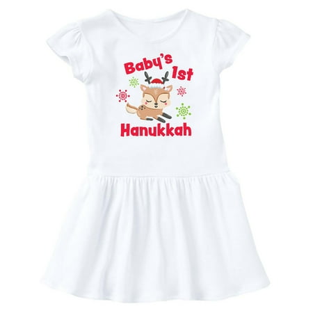 Inktastic Baby s 1st Hanukkah with cute Reindeer and Snowflakes Gift Baby Girl Dress
Inktastic Baby s 1st Hanukkah with cute Reindeer and Snowflakes Gift Baby Girl Dress