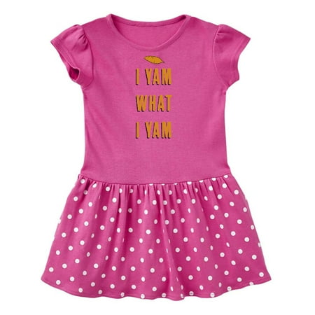 Inktastic Thanksgiving I Yam What I Yam Funny Gift Baby Girl Dress