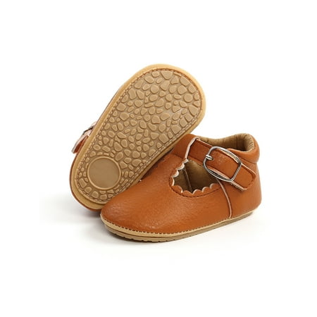 Wazshop Toddler Boys Girls Crib Shoes Magic Tape Walking Shoe First Walker Loafers Comfort Rubber Sole Flats Baby Moccasin Buckle Breathable Brown 5C
Wazshop Toddler Boys Girls Crib Shoes Magic Tape Walking Shoe First Walker Loafers Comfort Rubber Sole Flats Baby Moccasin Buckle Breathable Brown 5C