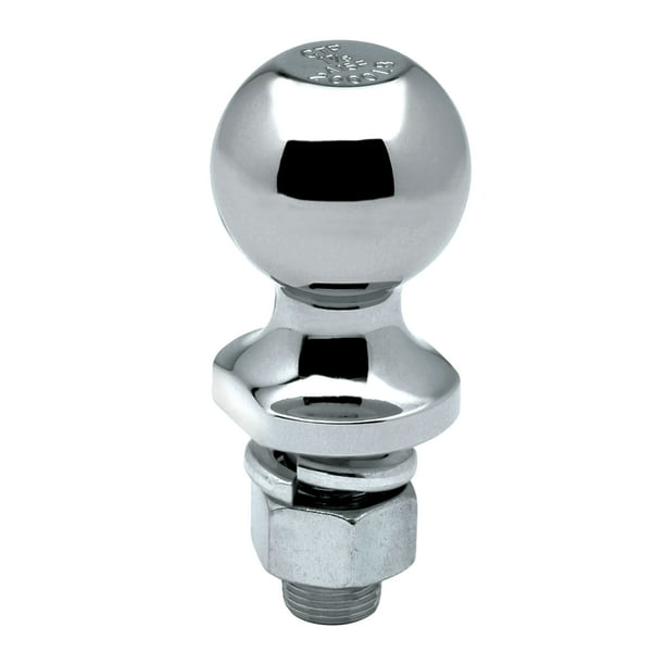 Reese 63882 Packaged Class I Hitch Ball, Chrome - 1-7/8" Ball x 3/4" x 2-3/8", 2,000 lbs.