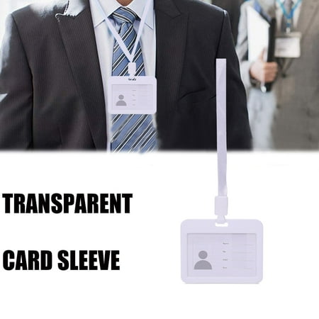 Pgeraug Ferrule Card Protector 4 X 3 Inches With Lanyard Transverse Clear PP Card Holder Business Card Holder White
Pgeraug Ferrule Card Protector 4 X 3 Inches With Lanyard Transverse Clear PP Card Holder Business Card Holder White