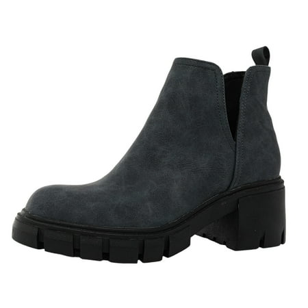 Entyinea Boots Womens Low Heel Chelsea Boots Fashion Booties with Inside Zipper Blue 38
Entyinea Boots Womens Low Heel Chelsea Boots Fashion Booties with Inside Zipper Blue 38