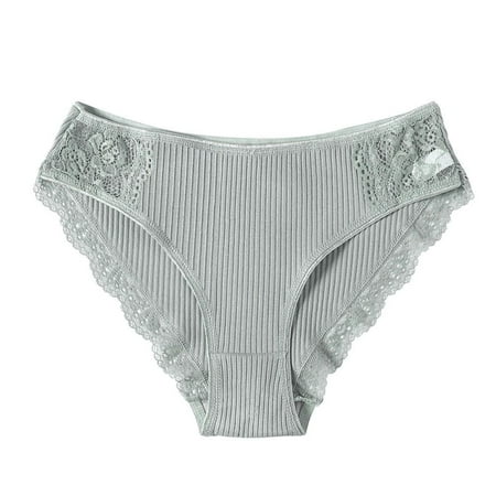 Breathable Women Girl Lace Trim Low Waist Lingerie Striped Briefs Women Panties Cotton Underwear GREY L
Breathable Women Girl Lace Trim Low Waist Lingerie Striped Briefs Women Panties Cotton Underwear GREY L