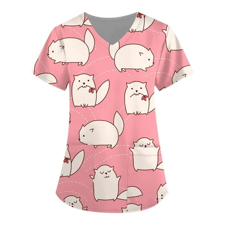 Mlqidk Women s Animal Printed Scrub Tops Plus Size Fun T Shirts Workwear Nurse Uniform Tee with Pockets
Mlqidk Women s Animal Printed Scrub Tops Plus Size Fun T Shirts Workwear Nurse Uniform Tee with Pockets