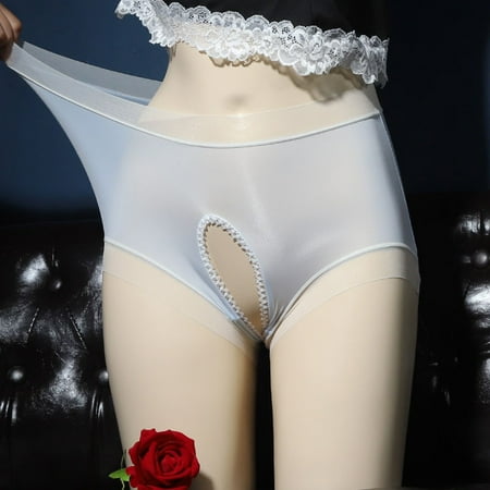 YIWEI Women Sexy Crotchless Panties Underwear Thongs G-String Briefs Knickers Ice Silk Blue XL
YIWEI Women Sexy Crotchless Panties Underwear Thongs G-String Briefs Knickers Ice Silk Blue XL