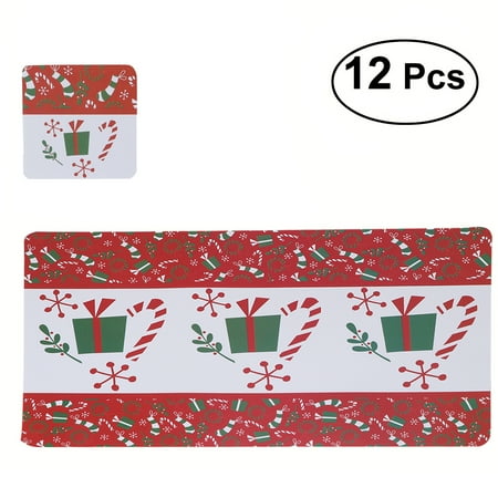 NUOLUX 12pcs Waterproof Non-slip Nonstick Heat Resistant Christmas Gifts Pattern Placemats Cushions Cup Coasters Dining Table Mats Christmas Decoration For Home Kitchen Restaurant
NUOLUX 12pcs Waterproof Non-slip Nonstick Heat Resistant Christmas Gifts Pattern Placemats Cushions Cup Coasters Dining Table Mats Christmas Decoration For Home Kitchen Restaurant