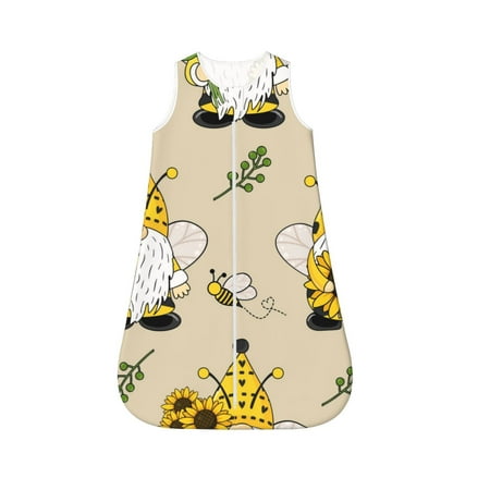 Fotbe Gnomes Bees And Sunflowers Pattern Sleep Sack - Baby Wearable Blanket with Zipper Extra Soft Cotton Sleeveless Sleeping Bag for Infants-Small
Fotbe Gnomes Bees And Sunflowers Pattern Sleep Sack - Baby Wearable Blanket with Zipper Extra Soft Cotton Sleeveless Sleeping Bag for Infants-Small