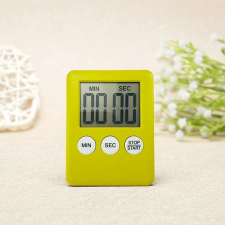 GeweYeeli Digital Kitchen Timer LCD Display Cooking Timer Baking Countdown Button Operation Alarm Yellow
GeweYeeli Digital Kitchen Timer LCD Display Cooking Timer Baking Countdown Button Operation Alarm Yellow