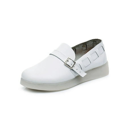 Rotosw Ladies Flats Slip On Nurse Shoes Non-Slip Loafers Platform Comfort Casual Shoe Walking Breathable White 6
Rotosw Ladies Flats Slip On Nurse Shoes Non-Slip Loafers Platform Comfort Casual Shoe Walking Breathable White 6