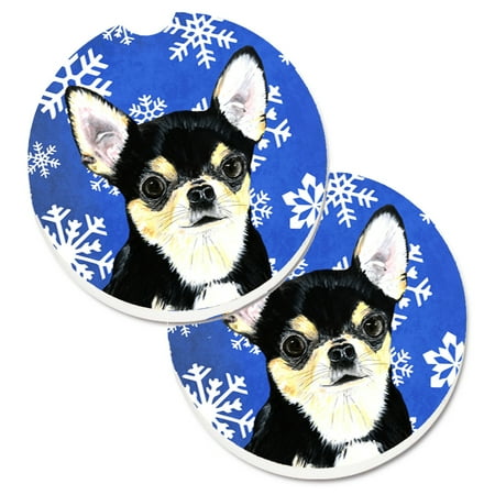 Carolines Treasures SC9399CARC Chihuahua Winter Snowflakes Holiday Set of 2 Cup Holder Car Coasters Large multicolor
Carolines Treasures SC9399CARC Chihuahua Winter Snowflakes Holiday Set of 2 Cup Holder Car Coasters Large multicolor
