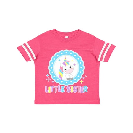 Inktastic Little Sister cute unicorn Gift Toddler Toddler Girl T-Shirt