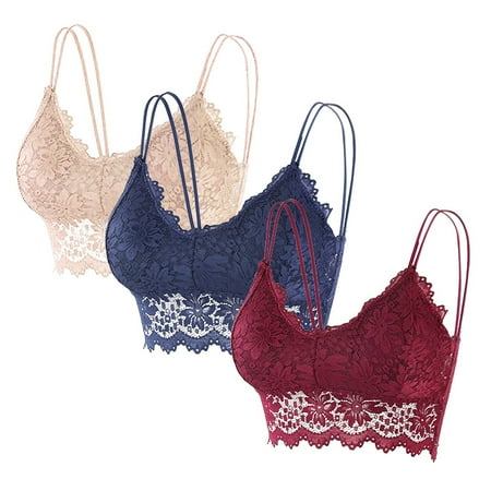 3 Pcs Womens Lace Strappy Seamed Comfy Spaghetti Strap Bra Shapermint Pullover for Women High Support Beige M
3 Pcs Womens Lace Strappy Seamed Comfy Spaghetti Strap Bra Shapermint Pullover for Women High Support Beige M