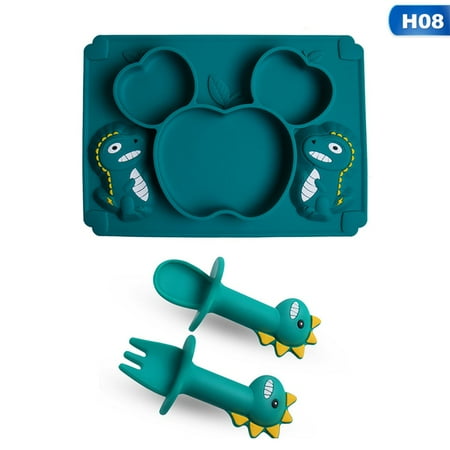 HitUpon Baby’s First Dinner Plate Set | Baby to Toddler Silicone Divided Suction Plate and Utensils Set– Dinosaur Green
HitUpon Baby’s First Dinner Plate Set | Baby to Toddler Silicone Divided Suction Plate and Utensils Set– Dinosaur Green
