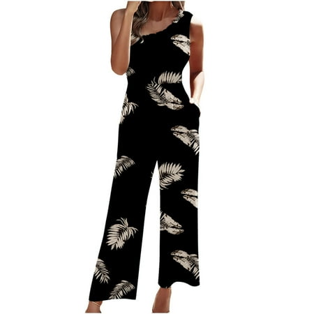 Women s Summer One Piece Sexy Off Shoulder Jumpsuits Leaf Printed Comfy Smocked High Waist Romper With Two Pockets
Women s Summer One Piece Sexy Off Shoulder Jumpsuits Leaf Printed Comfy Smocked High Waist Romper With Two Pockets