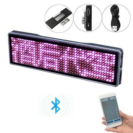 Rechargeable Digital Ledbadge Diyprogrammable Scrolling Message Board