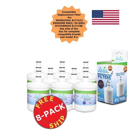 Zuma Filters™ Brand Refrigerator Water and Ice Filter compatible with Whirlpool® WF286 (8 Pack) OPFW2-RF300
Zuma Filters™ Brand Refrigerator Water and Ice Filter compatible with Whirlpool® WF286 (8 Pack) OPFW2-RF300
