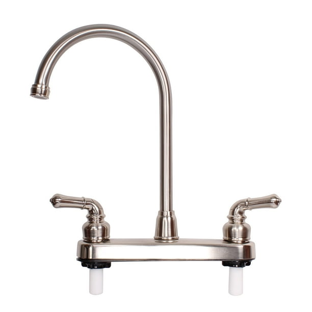 Empire Faucets | 8" RV/Marine Kitchen Faucet Head Replacement and Nickel Handles