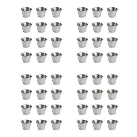 48 Pack Stainless Steel Condiment Sauce Cups Commercial Dipping Sauce Cups Ramekin Condiment Cups Portion Cups
48 Pack Stainless Steel Condiment Sauce Cups Commercial Dipping Sauce Cups Ramekin Condiment Cups Portion Cups