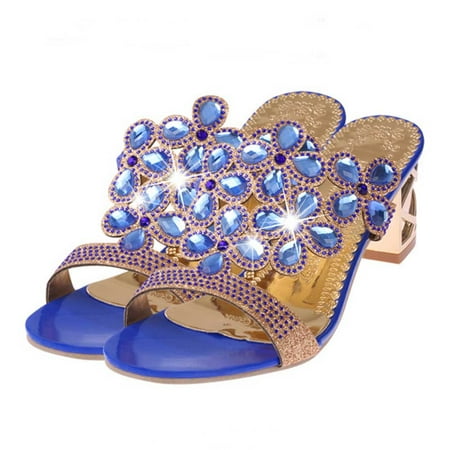 Juebong Women Summer Fashion Flip Flops High Heel Sandals Fat Girls Rhinestone Shoes Blue Size 38 
Juebong Women Summer Fashion Flip Flops High Heel Sandals Fat Girls Rhinestone Shoes Blue Size 38