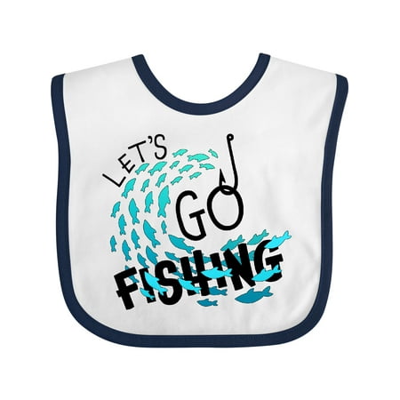 Inktastic Let s Go Fishing Gift Baby Boy or Baby Girl Bib