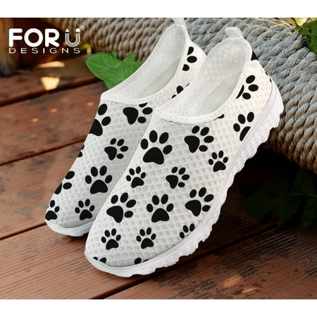 FORUDESIGNS Cute Dog Paw Printting Women Nursing Flats Shoes Slip on Mesh Shoes for Female Breathable Walk Sneaker Light 2024
FORUDESIGNS Cute Dog Paw Printting Women Nursing Flats Shoes Slip on Mesh Shoes for Female Breathable Walk Sneaker Light 2024