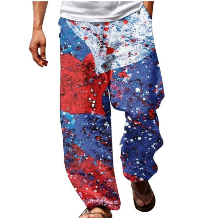 Fanxing Mens Linen Pants USA American Flag Lounge Pants Pajamas Workout Training Pants American Flag Running Sports Trousers for Running Blue S
Fanxing Mens Linen Pants USA American Flag Lounge Pants Pajamas Workout Training Pants American Flag Running Sports Trousers for Running Blue S
