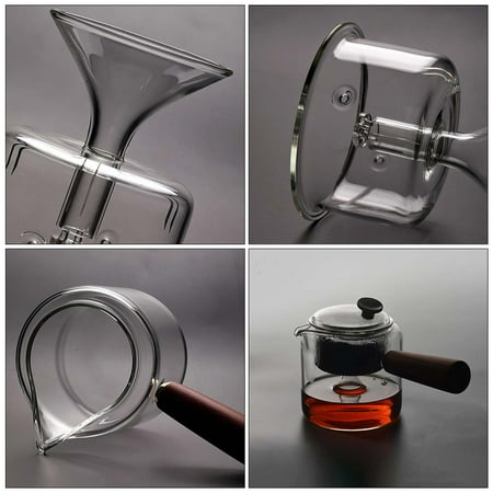 Tea Kettle 1Pc Glass Tea Kettle Heat-resistant Tea Pot Practical 410ml Tea Pot for Home