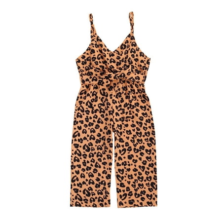 Canrulo Toddler Baby Girls Sleeveless Leopard Print Strap Romper One Piece Bodysuit Jumpsuit Summer Clothes Brown 5-6 Years
Canrulo Toddler Baby Girls Sleeveless Leopard Print Strap Romper One Piece Bodysuit Jumpsuit Summer Clothes Brown 5-6 Years