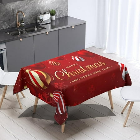 Xmarks Christmas Tablecloth - Merry Christmas - Rectangle Table Cloth for Xmas Holidays Winter Dinner Parties
Xmarks Christmas Tablecloth - Merry Christmas - Rectangle Table Cloth for Xmas Holidays Winter Dinner Parties