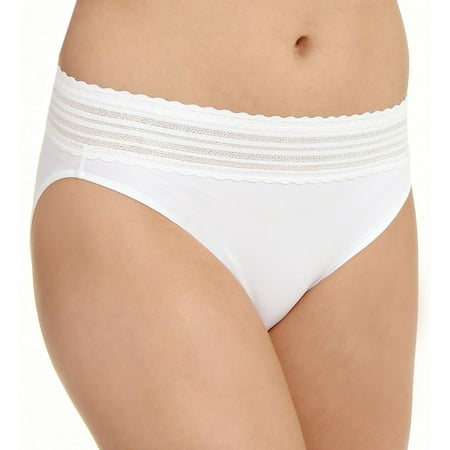 Women s Warner s 5109 No Pinching No Problem Hi Cut Brief Panty (White M)