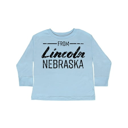 Inktastic From Lincoln Nebraska in Black Distressed Text Gift Toddler Boy or Toddler Girl Long Sleeve T-Shirt
Inktastic From Lincoln Nebraska in Black Distressed Text Gift Toddler Boy or Toddler Girl Long Sleeve T-Shirt