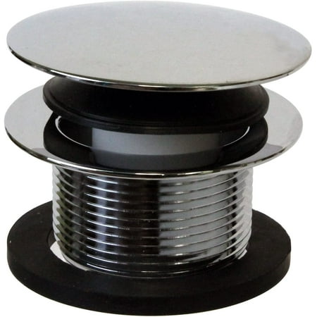 1-1/2 NPSM Coarse Thread Tip-Toe Bathtub Drain Plug Polished Chrome D398R-26