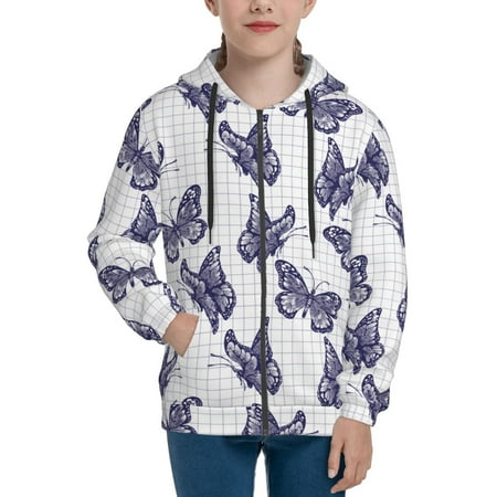 Hoodies for Women purple inky butterfly checkered Long Sleeve Sweatshirt Drawstring Zip Up Hoodie with Pockets Teen Girl Clothes
Hoodies for Women purple inky butterfly checkered Long Sleeve Sweatshirt Drawstring Zip Up Hoodie with Pockets Teen Girl Clothes