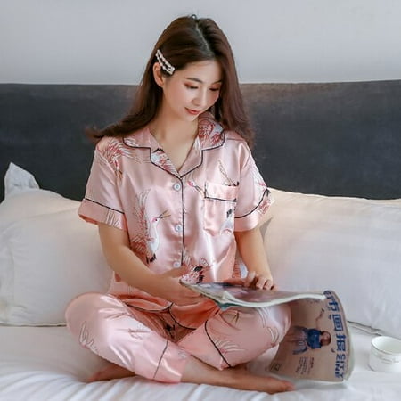 DanceeMangoo Hot Sale Short Sleeve Silk Pajamas Soft Women Summer Home Set Girl Sleepwear Pyjamas 3XL 4XL 5XL 85kg Nightwear Set
DanceeMangoo Hot Sale Short Sleeve Silk Pajamas Soft Women Summer Home Set Girl Sleepwear Pyjamas 3XL 4XL 5XL 85kg Nightwear Set