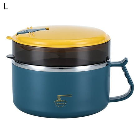 UDIYO Noodle Bowl 1200ml/1500ml Noodle Bowl Eco-friendly Good Seal Performance Stainless Steel Anti-scalding Soup Liquid Bowl for Home
UDIYO Noodle Bowl 1200ml/1500ml Noodle Bowl Eco-friendly Good Seal Performance Stainless Steel Anti-scalding Soup Liquid Bowl for Home