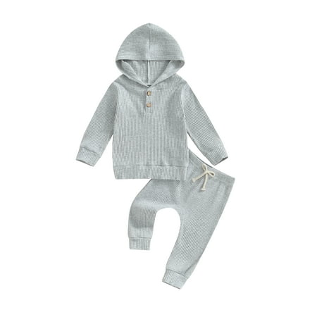 Jaweiwi Baby 2Pcs Fall Outfits Long Sleeve Button Front Hoodie and Trousers Set Toddler Warm Clothes
Jaweiwi Baby 2Pcs Fall Outfits Long Sleeve Button Front Hoodie and Trousers Set Toddler Warm Clothes