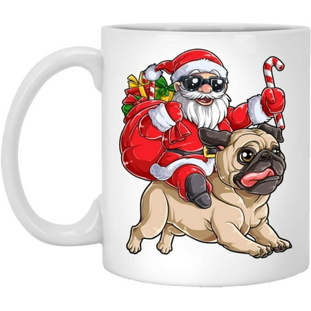 Novelty Pug Christmas Santa Claus Riding Pugmas Dog Xmas Coffee Mug - Christmas Coffee Mug - Christmas Gifts 11 Oz
Novelty Pug Christmas Santa Claus Riding Pugmas Dog Xmas Coffee Mug - Christmas Coffee Mug - Christmas Gifts 11 Oz