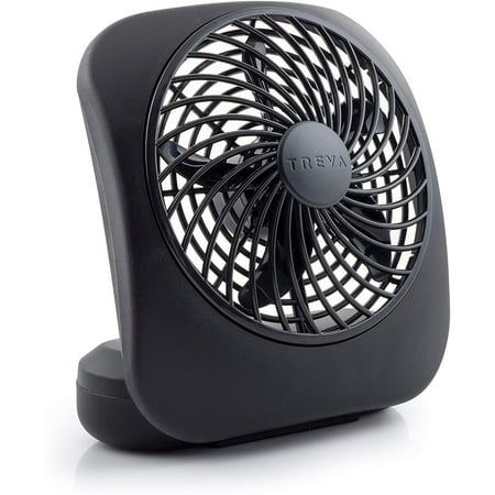 Treva 5-Inch Portable Desktop Battery Powered Fan 2 Cooling Speeds with Compact Folding & Tilt Design Black
Treva 5-Inch Portable Desktop Battery Powered Fan 2 Cooling Speeds with Compact Folding & Tilt Design Black