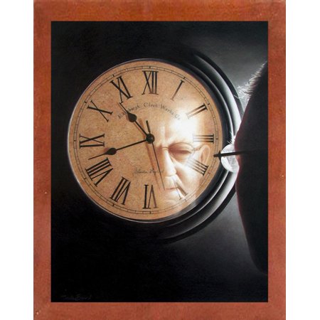Time to Reflect-CECBAI117740 Print 7"x5.5" by Cecile Baird in a Affordable Canadian Walnut Medium