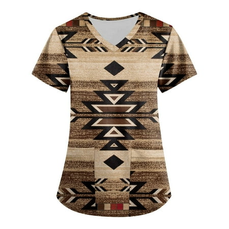 TQWQT Women s Plus Size Aztec Printed Scrub Tops V-Neck Western Ethnic Graphic T Shirts Workwear Nurse Uniform Tee with Pockets S-5XL
TQWQT Women s Plus Size Aztec Printed Scrub Tops V-Neck Western Ethnic Graphic T Shirts Workwear Nurse Uniform Tee with Pockets S-5XL